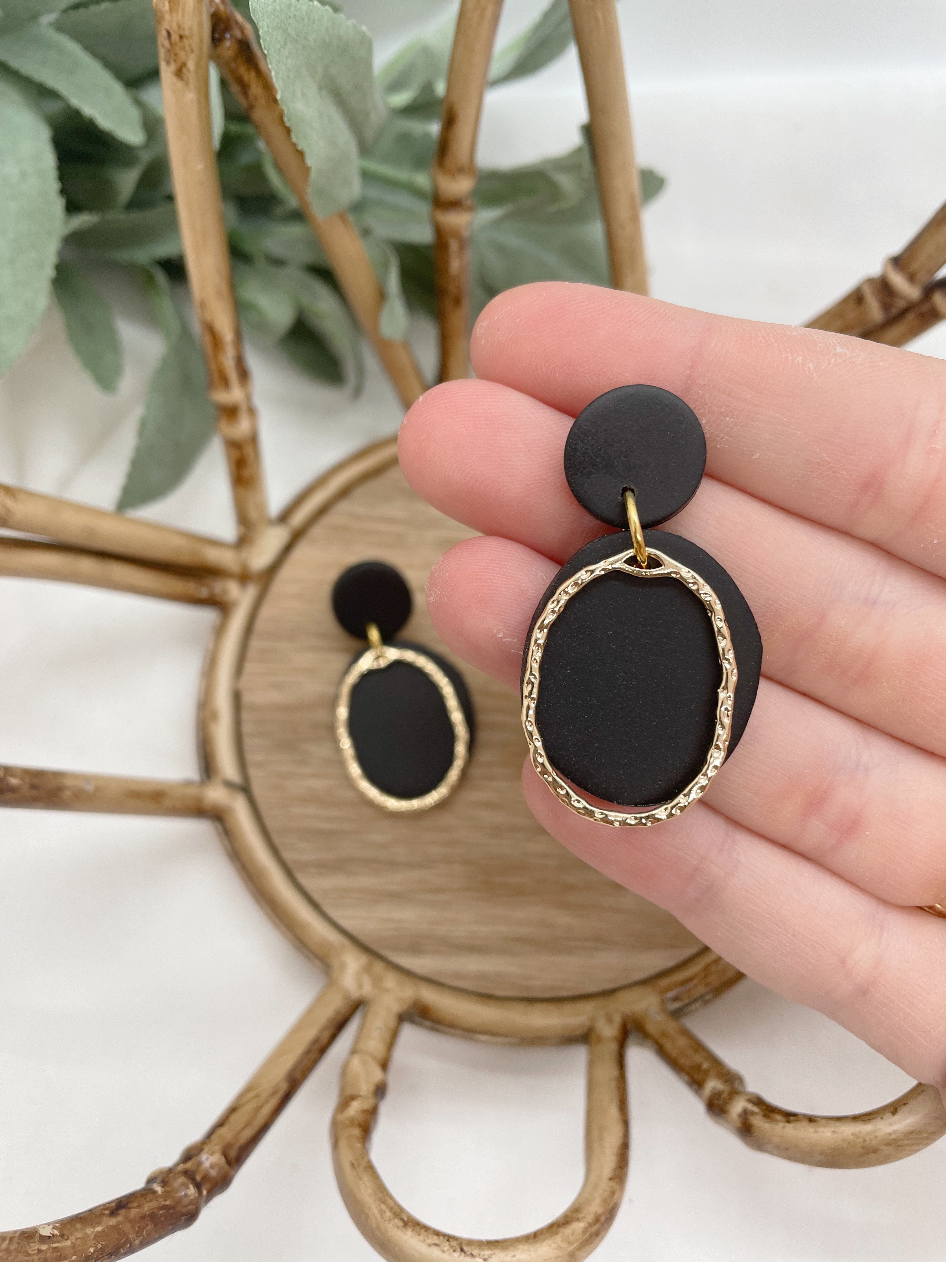 Mini Golden Abstract Dangle – Made With Love, Lauren